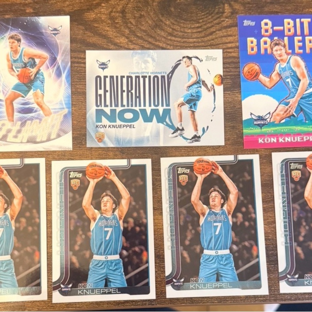 Topps Kon Knueppel Trading Cards Set - Blue and White